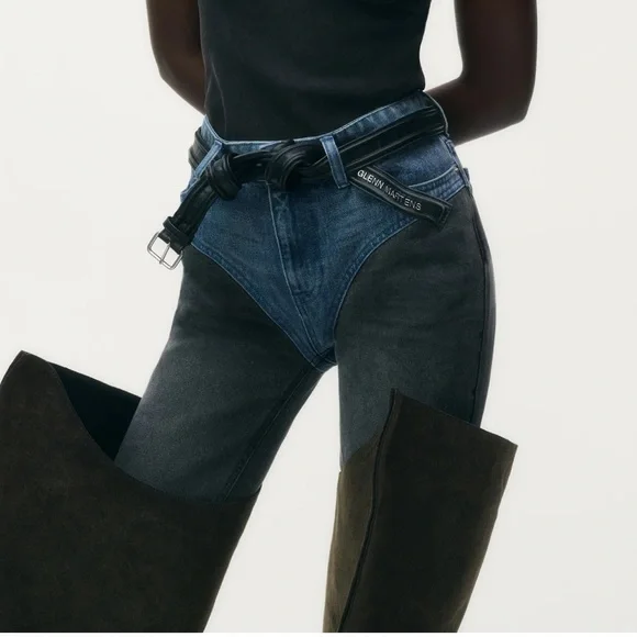 GLENN MARTENS H&M BONING-DETAIL BELT - Picture 4 of 4